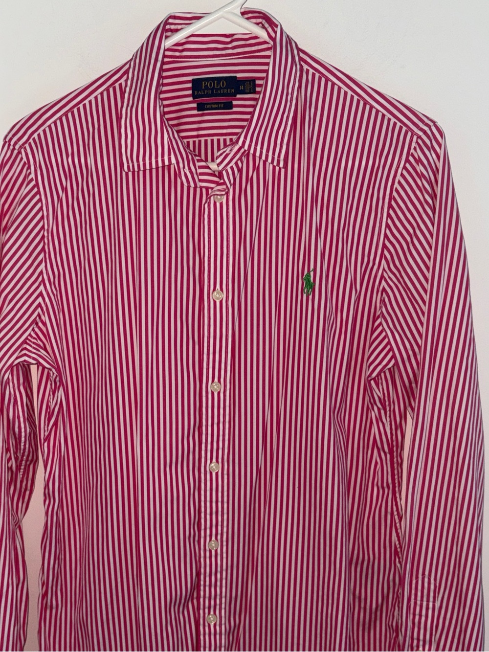 NWOT Polo Ralph Lauren custom fit striped blouse women's 14